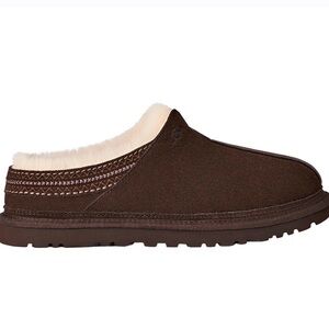 NEW UGG Dark Neuman Suede “Dusted Cocoa” Slip-Ons Mens 6 Womens 7